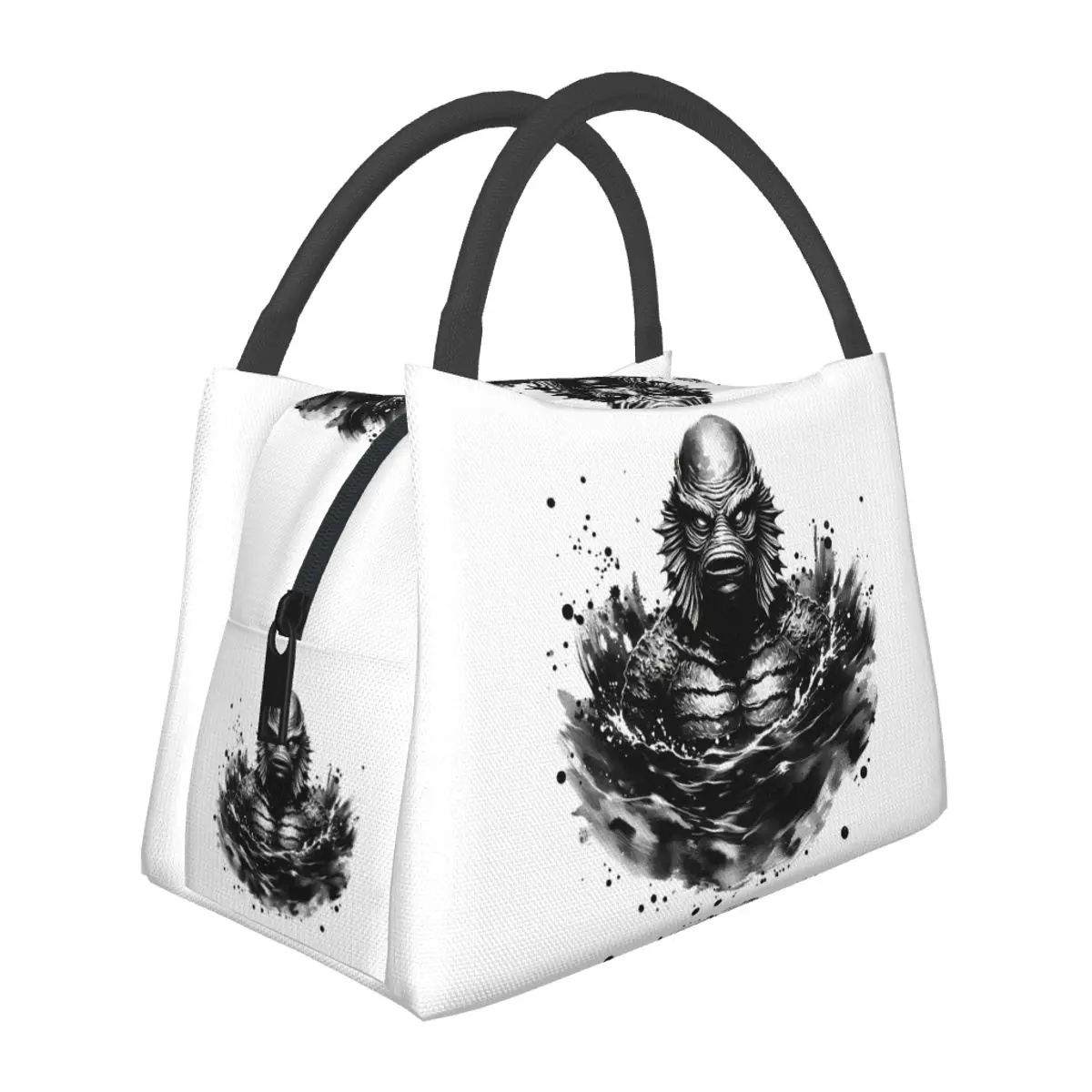 Creature From The Black Lagoon Lunch Bags Insulated Bento Box Lunch Tote Picnic Bags Cooler Thermal Bag for Woman Children Work