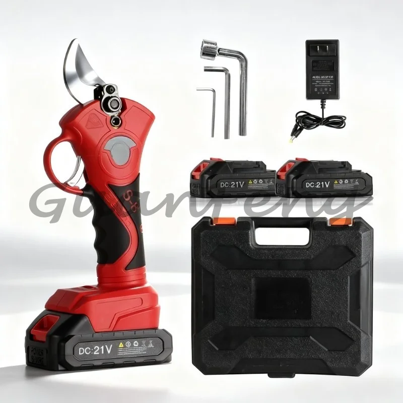 32MM Cordless Electric Pruning Shears, Heavy‑Duty Non‑Slip Lithium Battery Operated Pruner