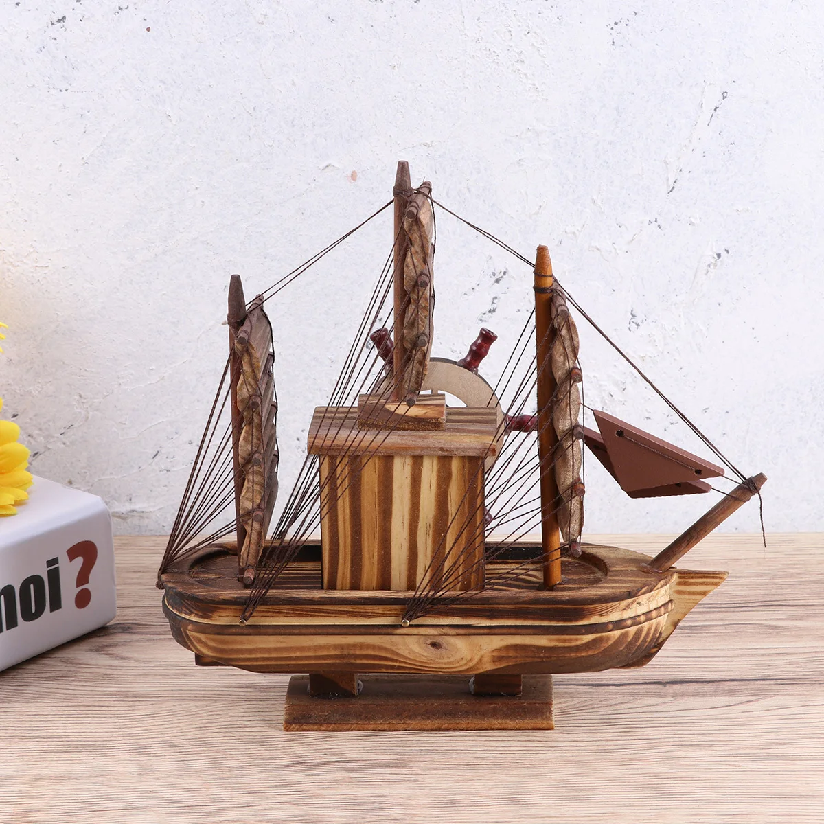 

music box vintage ship box simulation pirate ship box table decoration retro decoration music box