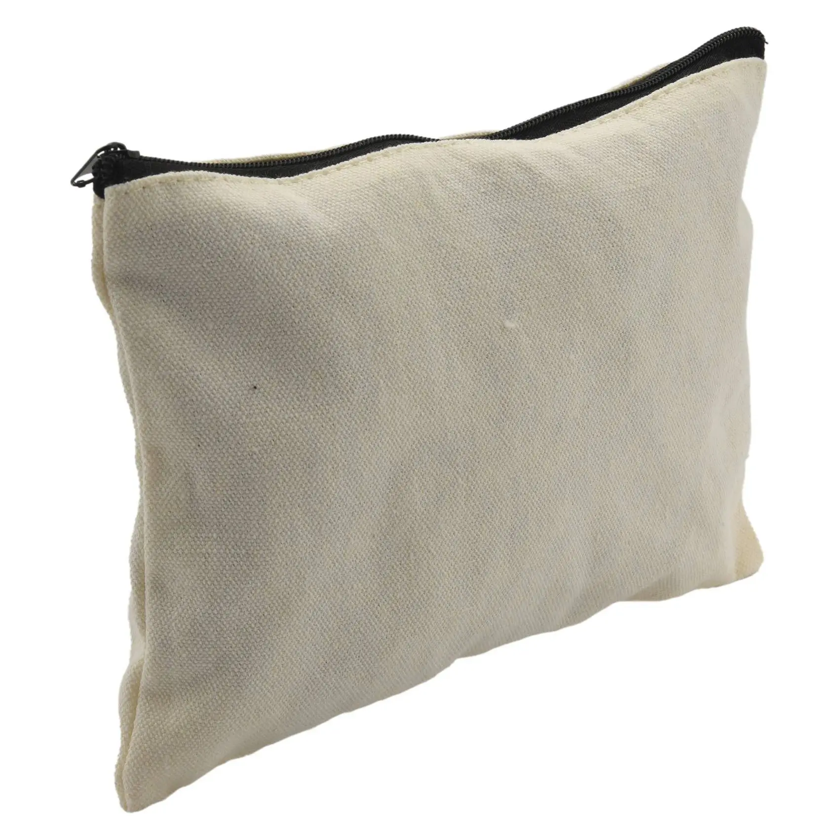 ABRT-24 Pack Canvas Zipper Bags, Blank DIY Craft Pouches For Travel Cosmetic Makeup Bags, Pencil Case, Party Gift Bags