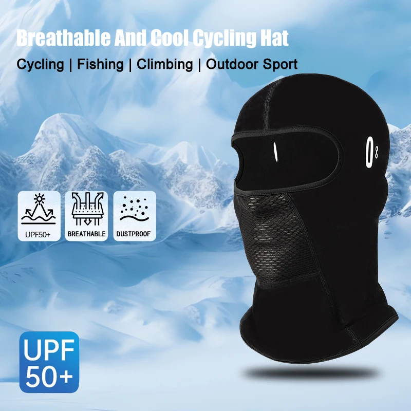 

Summer Breathable Balaclava Motorcycle Full Mask Motorbike Cycling Bike Mask Helmet Hood Moto Riding Neck Face Mask