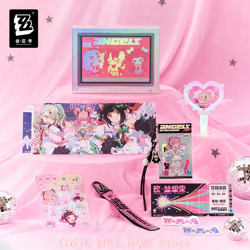 MIHOYO ZZZ Zenless Zone Zero Original Angels of Delusion Sunna Aria Nangong Yu Keychain Pendant Gift Box Birthday Present view 2