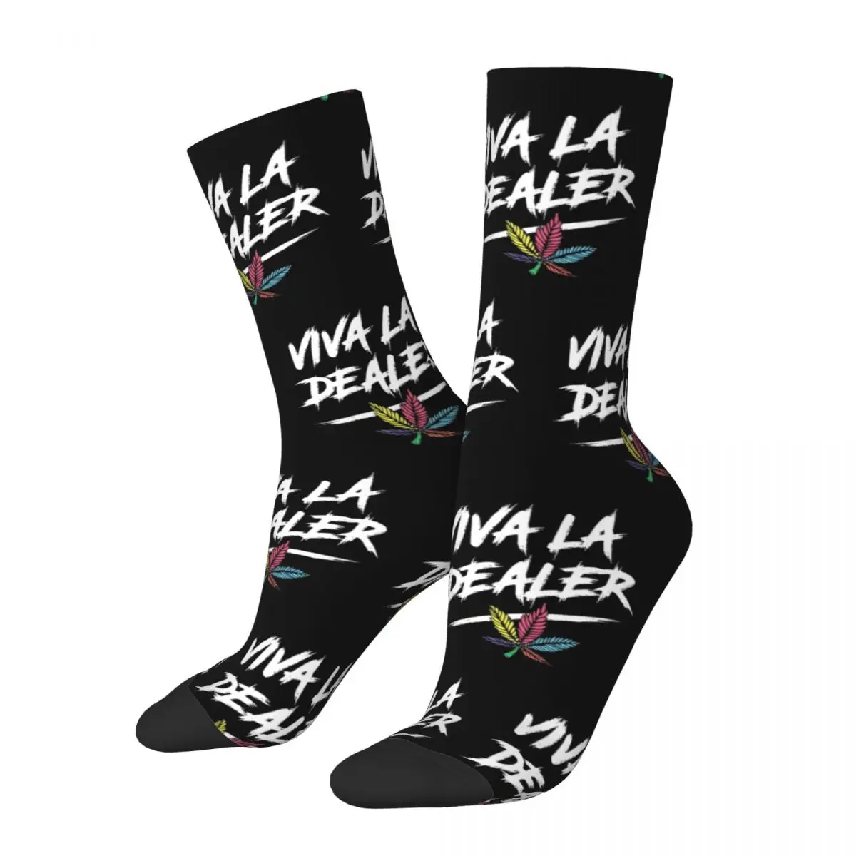 

Men's Women's Viva La Dealer Sdp Band Hip Hop Music Band Socks Cotton Casual Socks Crazy Product Middle Tube Crew Socks