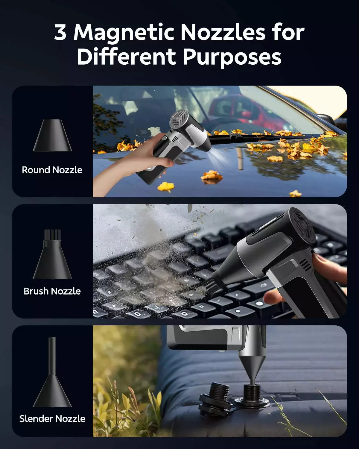 160000RPM Mini Turbo Jet Fan Electric Air Blower Adjustable wind speed Turbo Violent Blower Rechargeable Compressed Air Duster