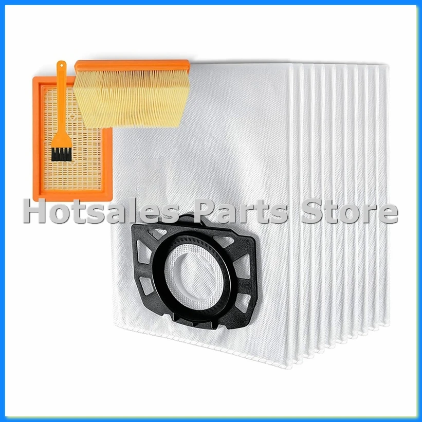 

10 мешков для пылесоса KFI 487 с 2 фильтрами KFI 4410 для WD4 WD5 WD6 WD5P WD6P MV4 2.863-006.0 и 2.863-005.0-A62I