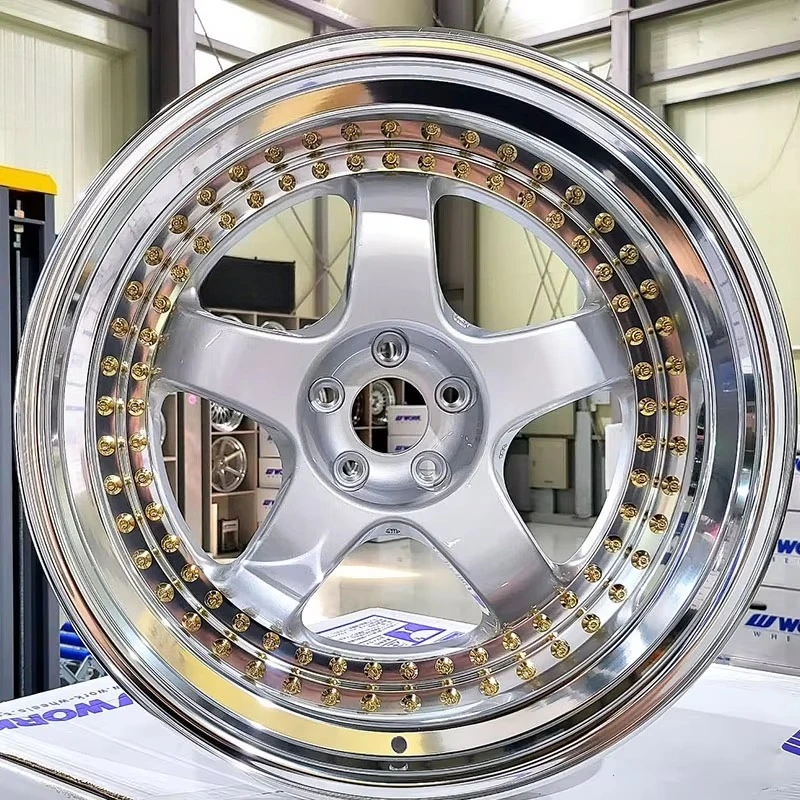 

&c Customized Work Style Step Lip Forged Wheels Deep Polish Chrome Wheel Rim for 370z 350z Q50 Q60 G37 F82