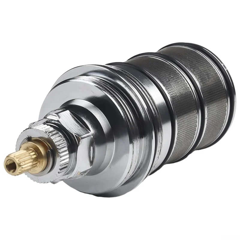 A26F-真鍮製蛇口カートリッジ 4.37インチ 交換部品 浴室用サーモスタットバルブ スプール温度制御 20-48 °   C GP00002