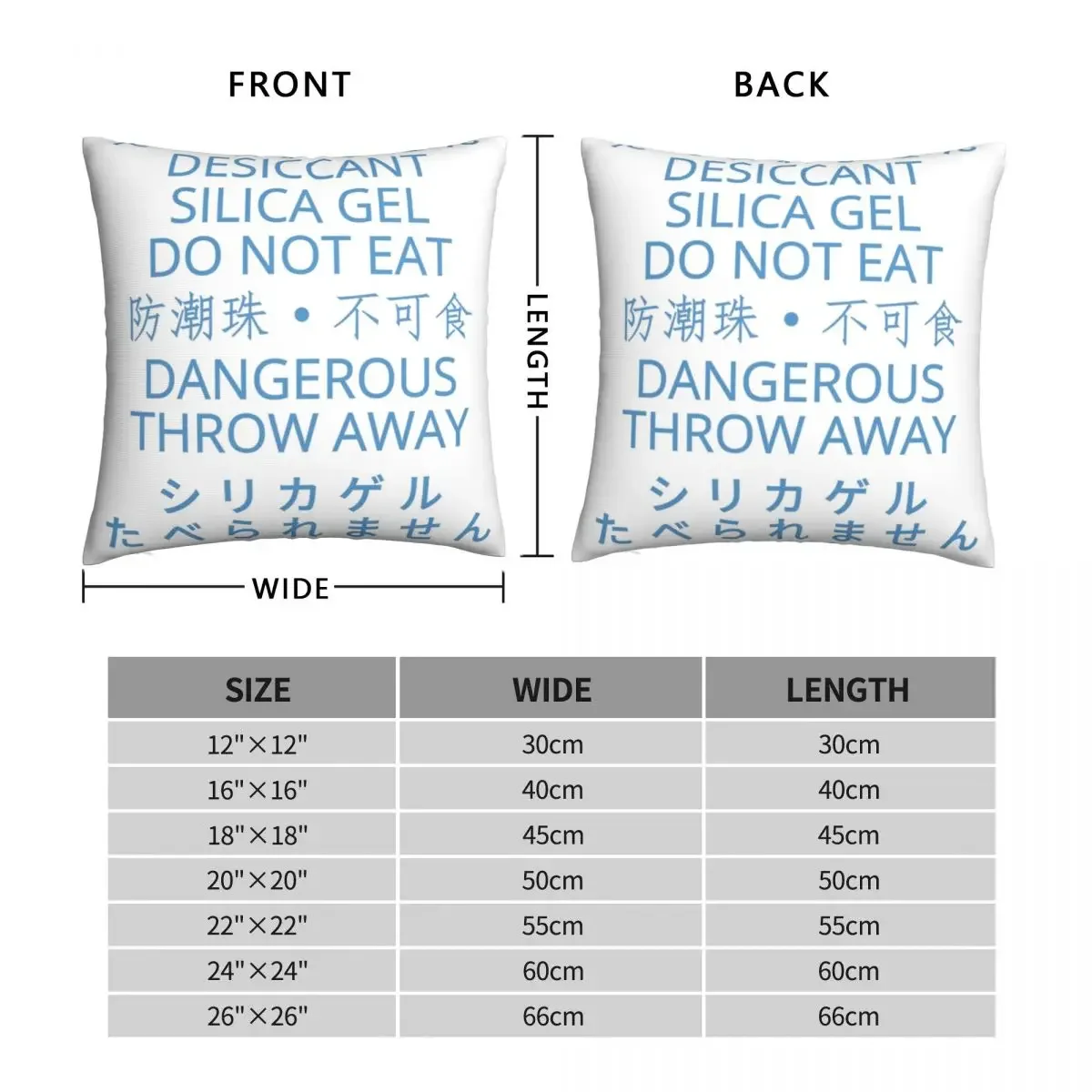 Desiccant Silica Gel Variation Square Pillowcase Polyester Linen Velvet Pattern Zip Decor Throw Pillow Case Room Cushion Cover