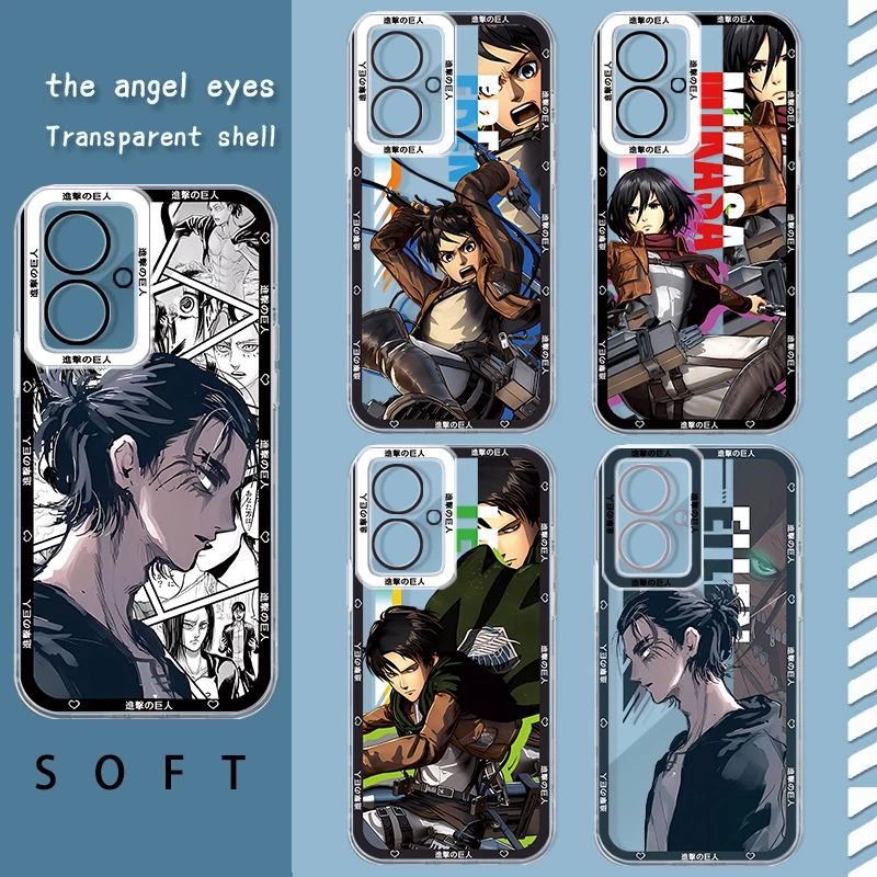 Coque de téléphone Anime Attack on Titan pour Xiaomi, Angel Eye, Redmi 9, 10, 12, 13 A, C, T, K40, POCO F5, Bery Tage, X5, M3 Figured Pro, NDavid, HighTranslucent