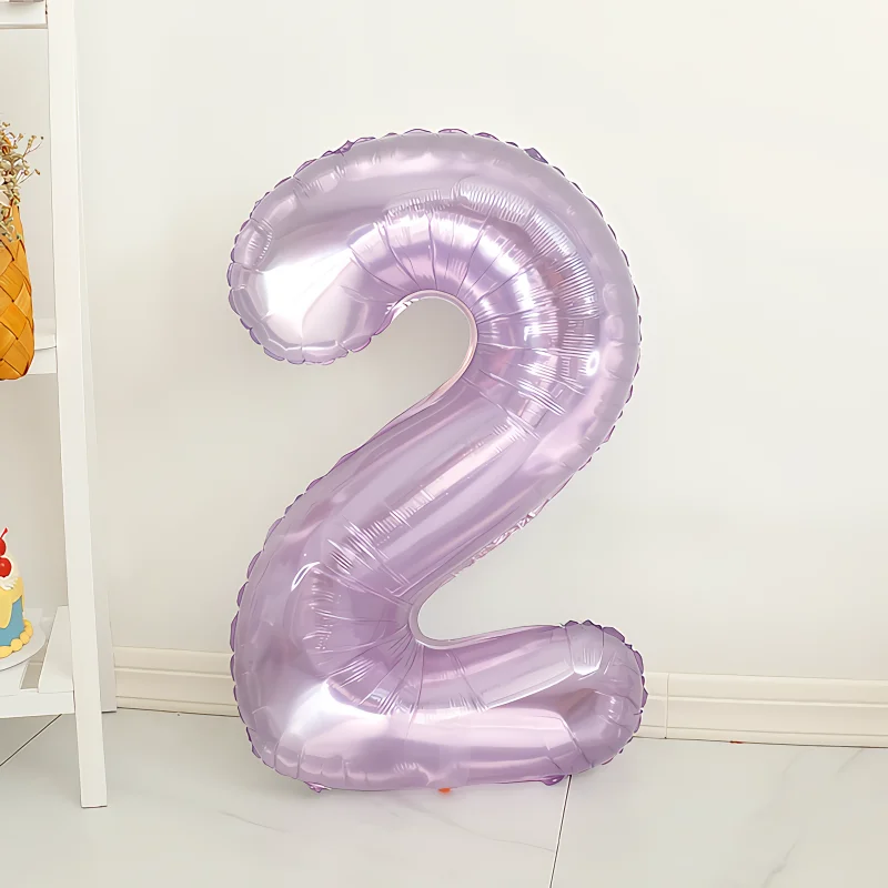 32 cal kryształ fioletowy balon w kształcie cyfry 0-9 dorosłych ślub przyjęcie rocznicowe dostaw Kid Birthday Party dekoracja Baby Shower