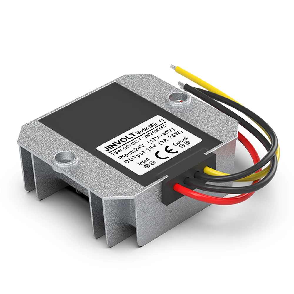 24V to 15V DC-DC Step-down Modul Converter (17V~40V Input, 5A/6A/8A/10A Output), Constant Voltage Power Converter