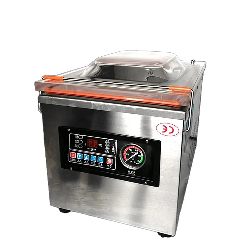 

DZ-260 Model Semi-Automatic Table Top Economy Food Hamber Vacuum Sealer Machine Vacuum Sealing Packaging Packing Machine