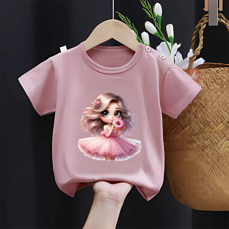 Balloons and funny loli little girls Iron On Transfer Vinyl Heat Transfer Thermal Stickers On Clothes Kids Appliques