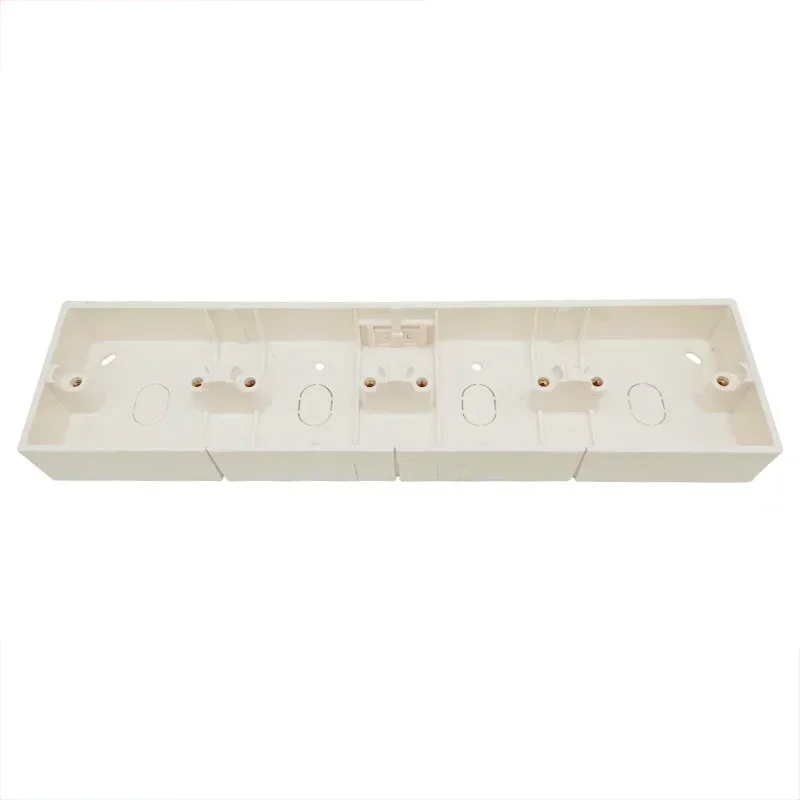 86 Type Bottom Box For Switch Socket Exposed PVC Wire Slot Thickened Flame-retardant Wire Junction Box