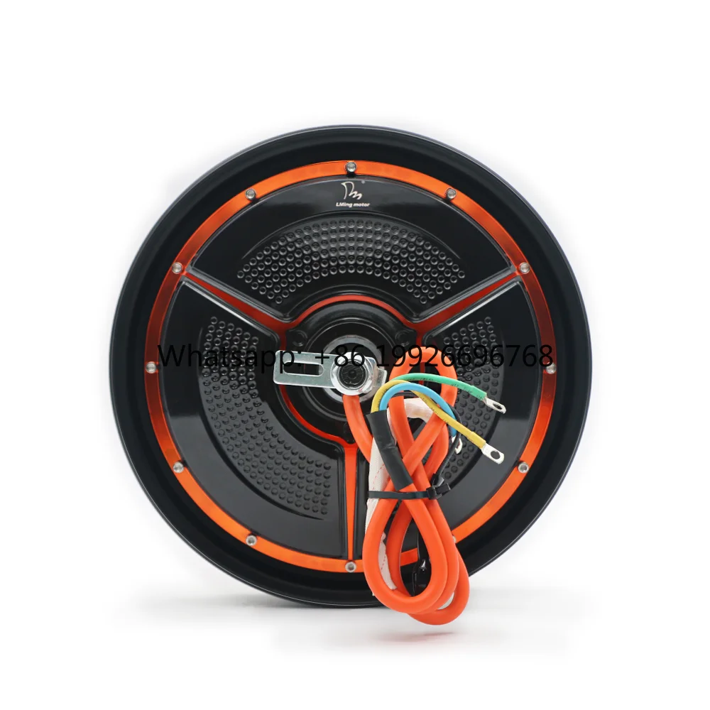 

12 Waterproof Magnet Disc Brake Brushless DC Hub Motor 3000w Rear 1000w Hub Motor