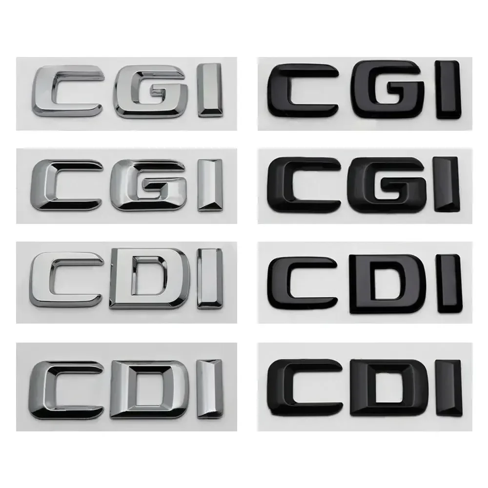 3D ABS CDI CGI Logo Car Rear Tail Trunk Badge Emblem Sticker For Mercedes Benz S350 E260 C200 W213 W204 W205 W207 SLK GLE ML 320