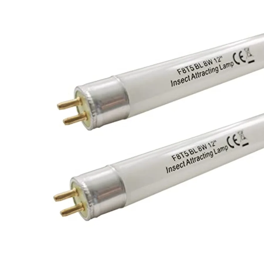 

2Pack F8T5/BL 12 inch Replacement Black Blue Light Bulb, T5 F8W BL350nm Linear Fluorescent Blue Lamps Replacement for F10T5 BL3