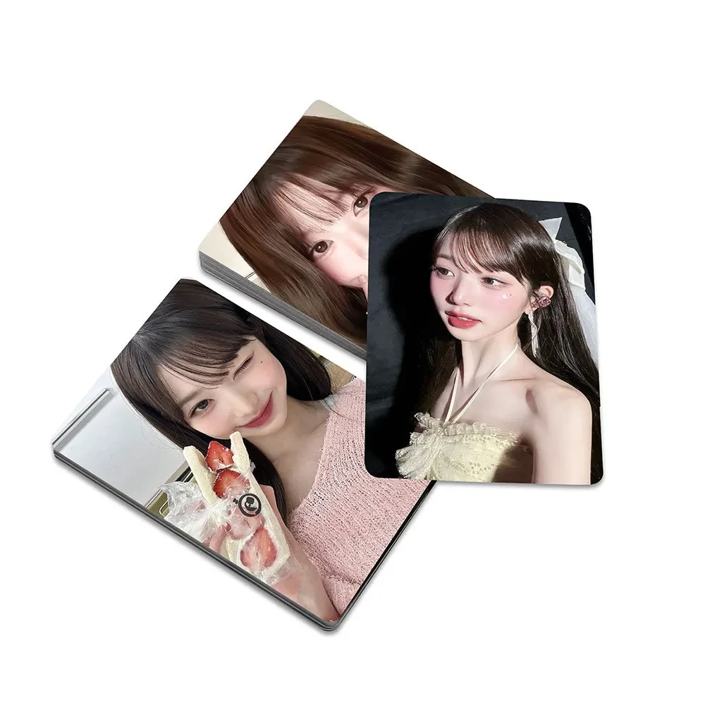 55Pcs/Set  IVE Lomo Cards Photocards New Album Wonyoung Print Card Poster Sticker Girl Group Fans Gift Collection