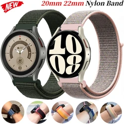 Correa de nailon para reloj Samsung Galaxy, pulsera clásica de 20mm, 22mm, 40mm, 44mm, 47mm, para Huawei GT3, Amazfit GTS 4/GTR, 6/5/4