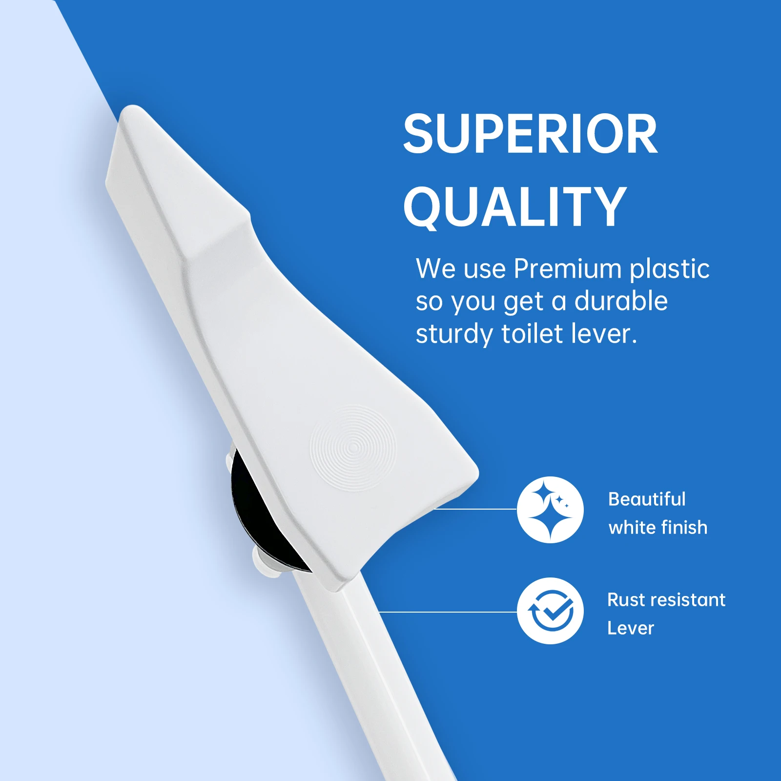 

American Standard Toilet Flush Lever - Front Mount, Elegant & Durable - Easy Install