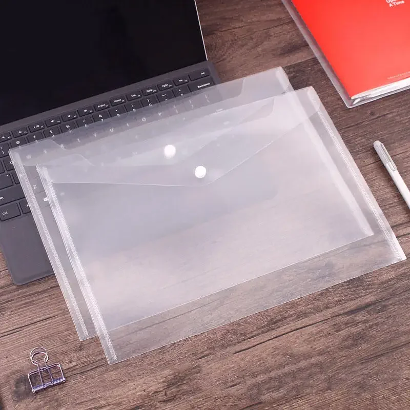 A5 folder transparent plastic 10-100 pieces/set A5 folder file bag file bag file paper office supplies