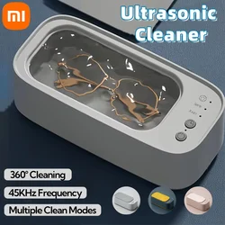 Xiaomi MIJIA Ultrasonic Glasses Cleaning High Frequency 45KHZ Ultrasound Jewelry Cleaner Machine Household Cleaning Machine