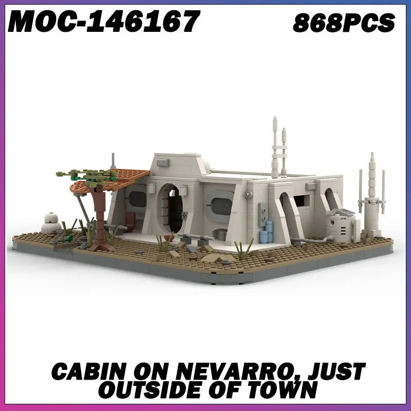 

MOC Building Block Space Wars Series Small House Outside the City Brick Model Education Toy Birthday Adults Gifts MOC-146167