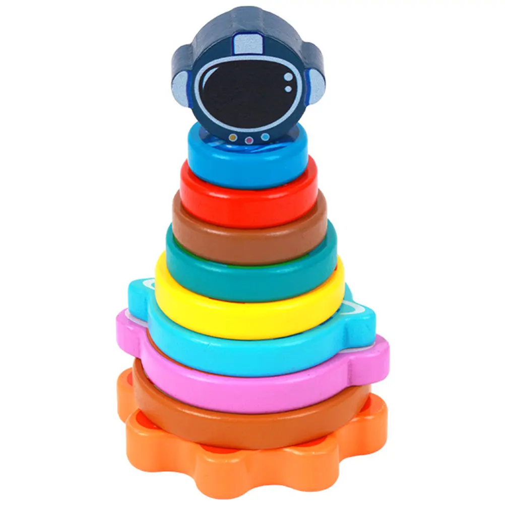 

Набор развивающих цветных колец-пирамидок для малышей: интерактивная игра для развития креативности и изучения форм