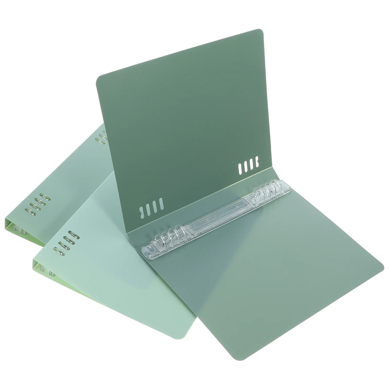 3Pcs Loose Leaf Binder Shell Notebook Cover High Durability PP Material Refillable Multi-Use Journal Planner Diary Protective