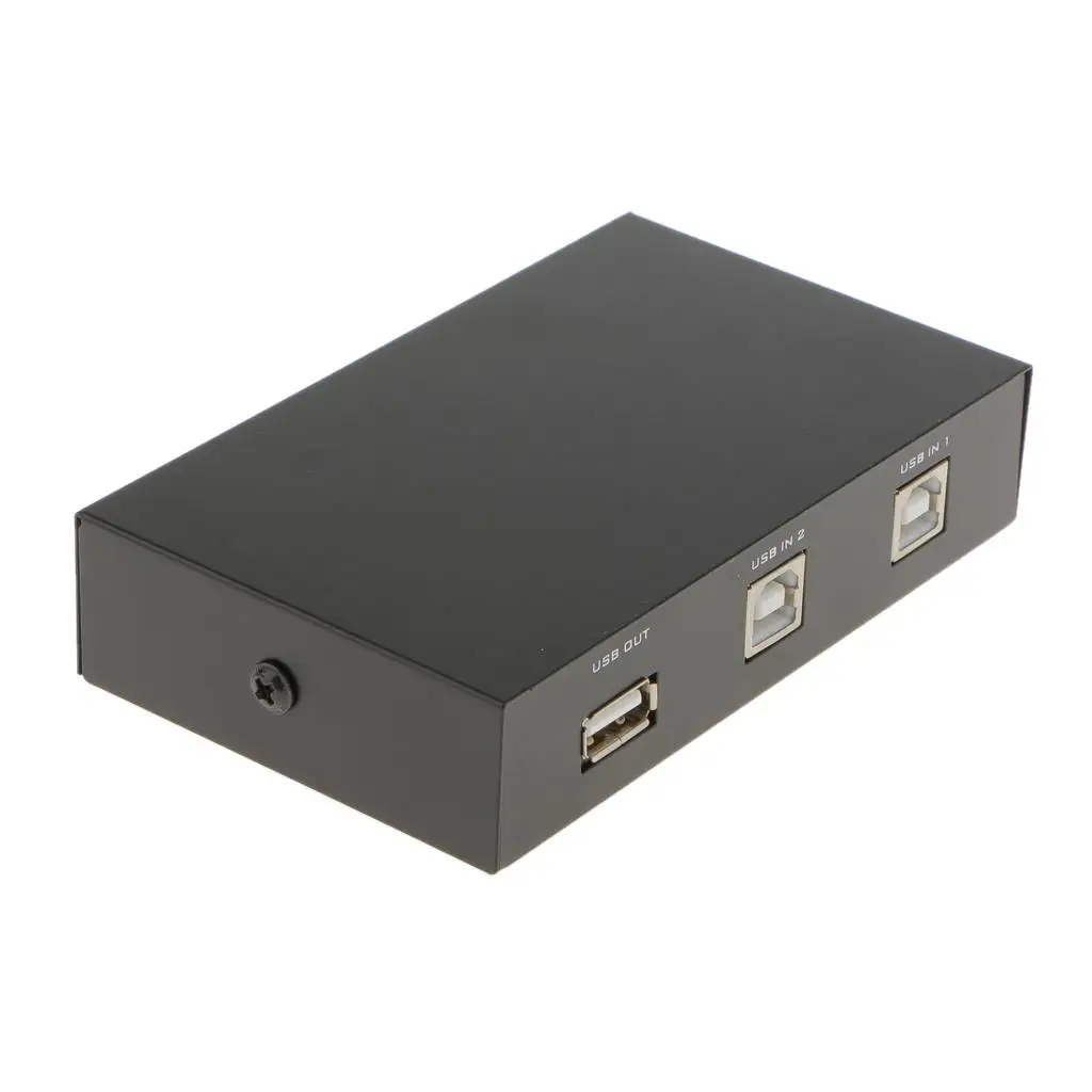 Office USB Share Switch Hub Two PC Port Supports Printer Scanner Camera Keyboard Sharing for Productivity