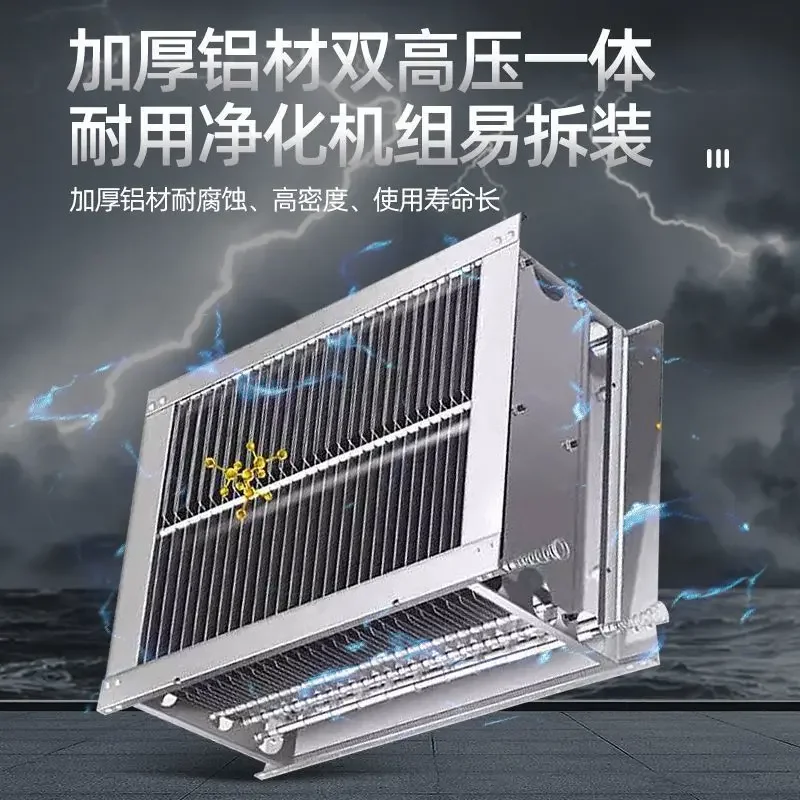 High-end flat suction water and electricity, composite smokeless barbecue truck, no cleaning oil fume purification mobile stall
