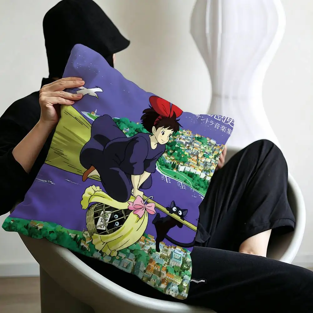 K-Kikis D-Delivery S-Service Movie Pillow Gifts Home Office Furnishings Bedroom Sofa Car Cushion Cover case 45x45cm