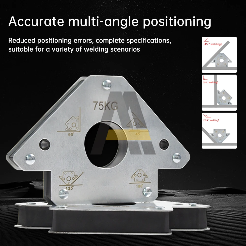 50kg 25kg 12.5kg Electric Welding Auxiliary Tools Magnetics Welding Positioning Welding Holder Right Oblique Angle Multi-angle