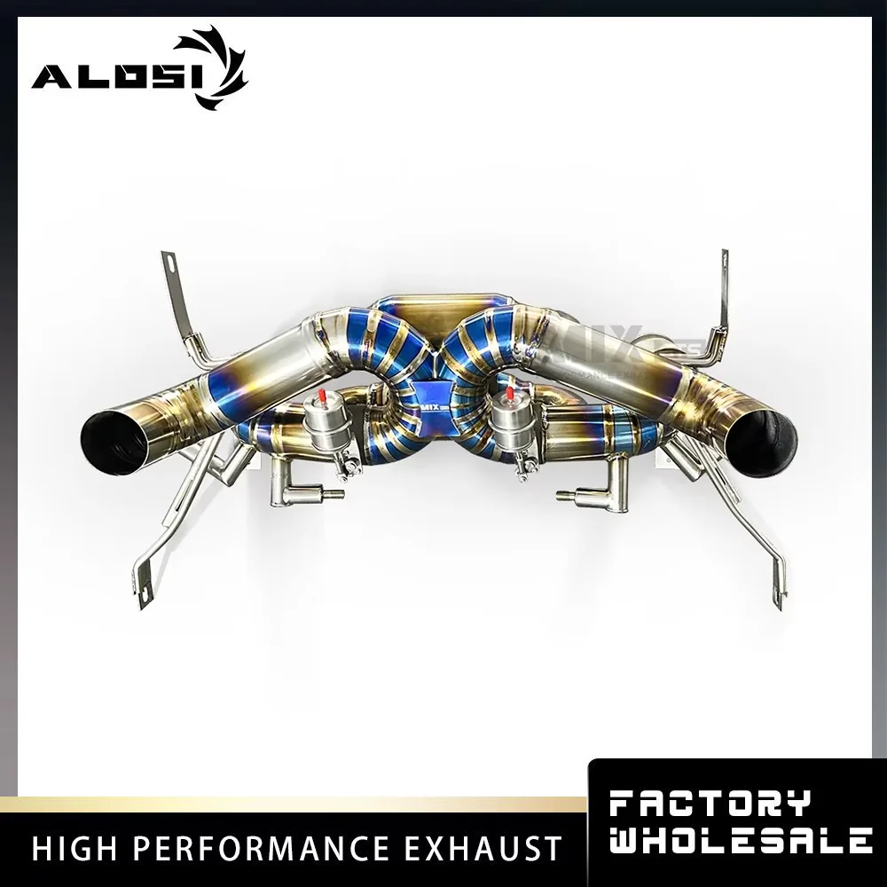 Cat-back exhaust pipe system for Lamborghini EVO high-performance smart valve exhaust system