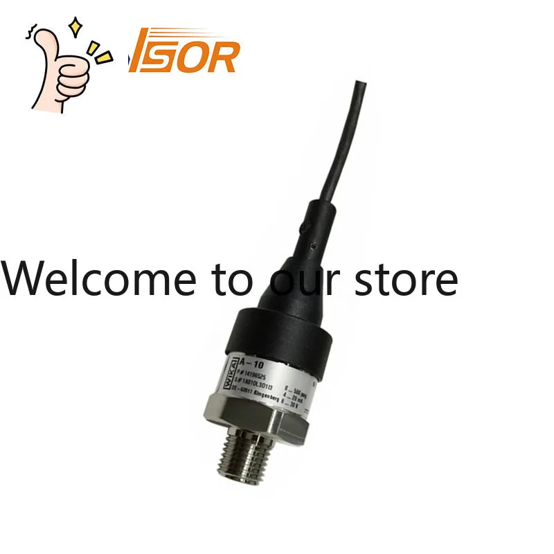 De WIKA Pressure Sensor A-10 0-500PSI Output 4-20MA 1/4NPT Thread