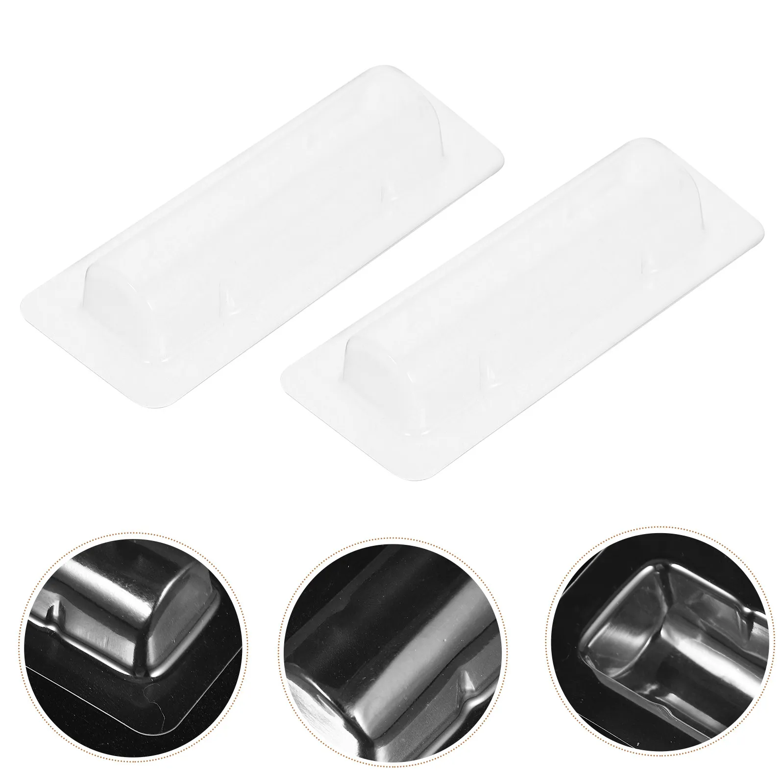 60pcs Transparent Lipstick Blister Boxes Clear Plastic Containers Adhesive for Lip Balm Holder Storage Protection