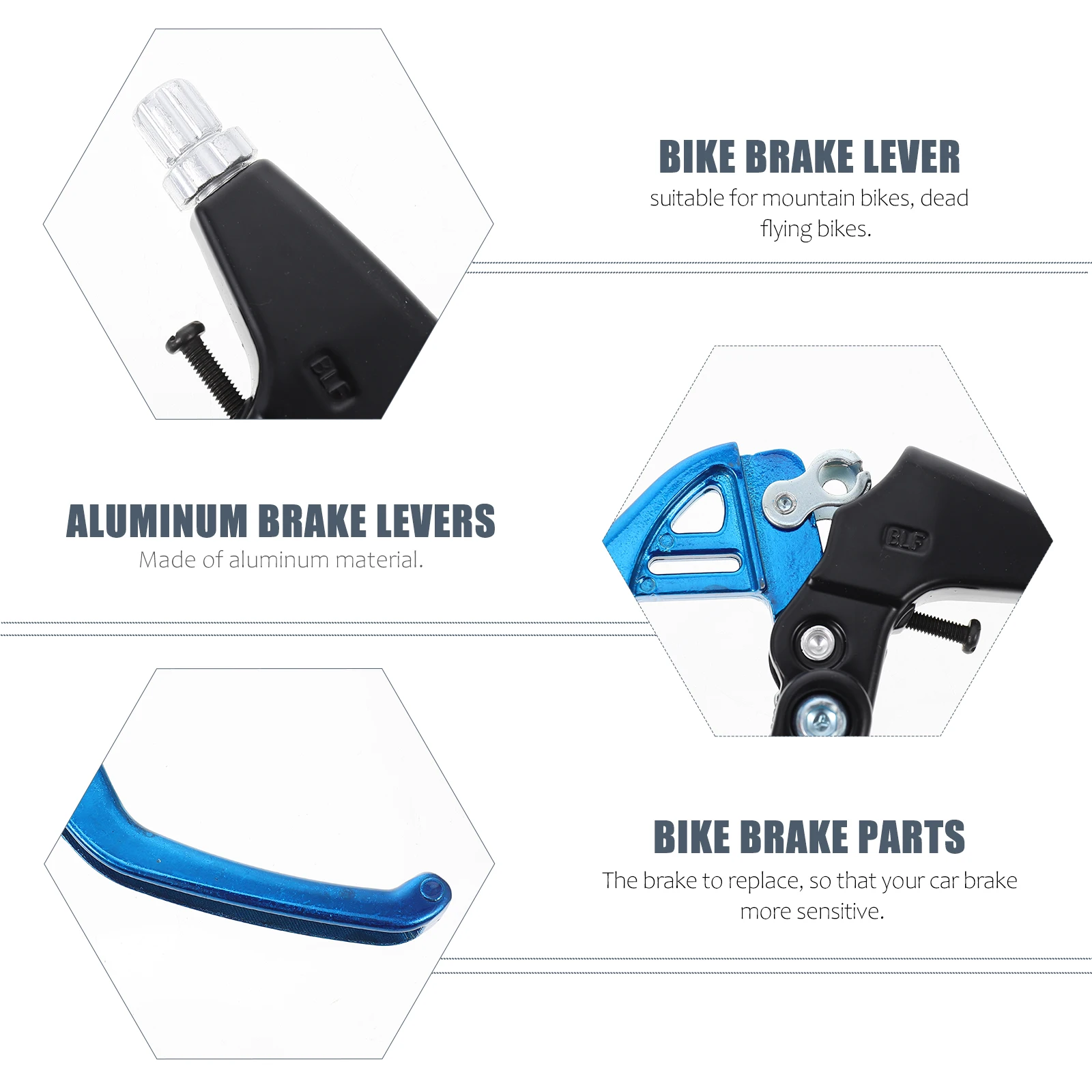 

Bicycle Brake Lever Aluminum Bike Levers Handle Handles Parts Replacement Mountain Racing Car