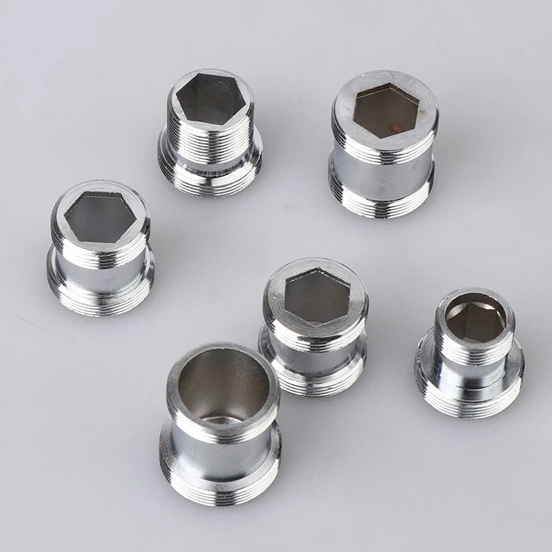 1 Pc Threaded Adaptor Faucet Fittings Bathroom Kitchen Faucet Spout Brass Connector Fittings