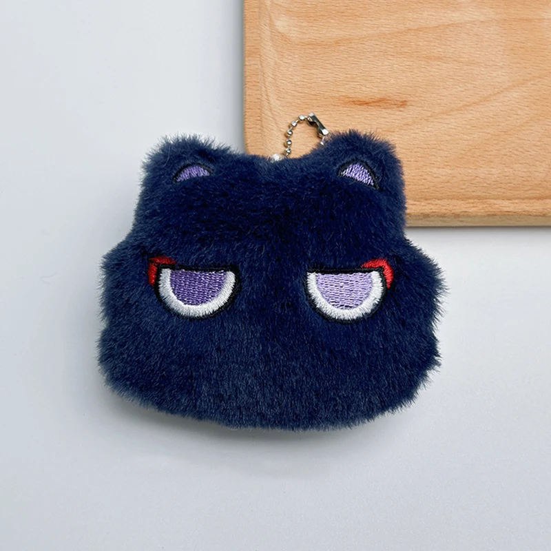 Llavero colgante de muñeco de peluche de gato de dibujos animados, lindo juguete Kawaii, bolsa de peluche suave, decoraciones de dijes para pareja, regalo de amigos