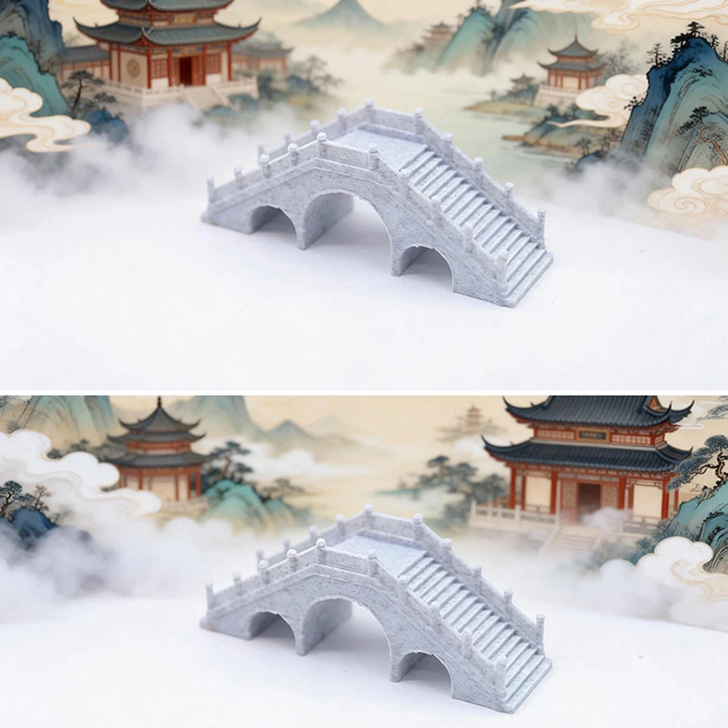 

【1/12 Dollhouse Simulation Arch Bridge Model Dollhouse Outdoor Garden Park Landscape Ornament Doll House Decor Accessories】