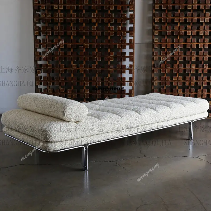 Italian light luxury home shoe change sofa stool home bedroom long strip bedside stool designer model room modern creativity