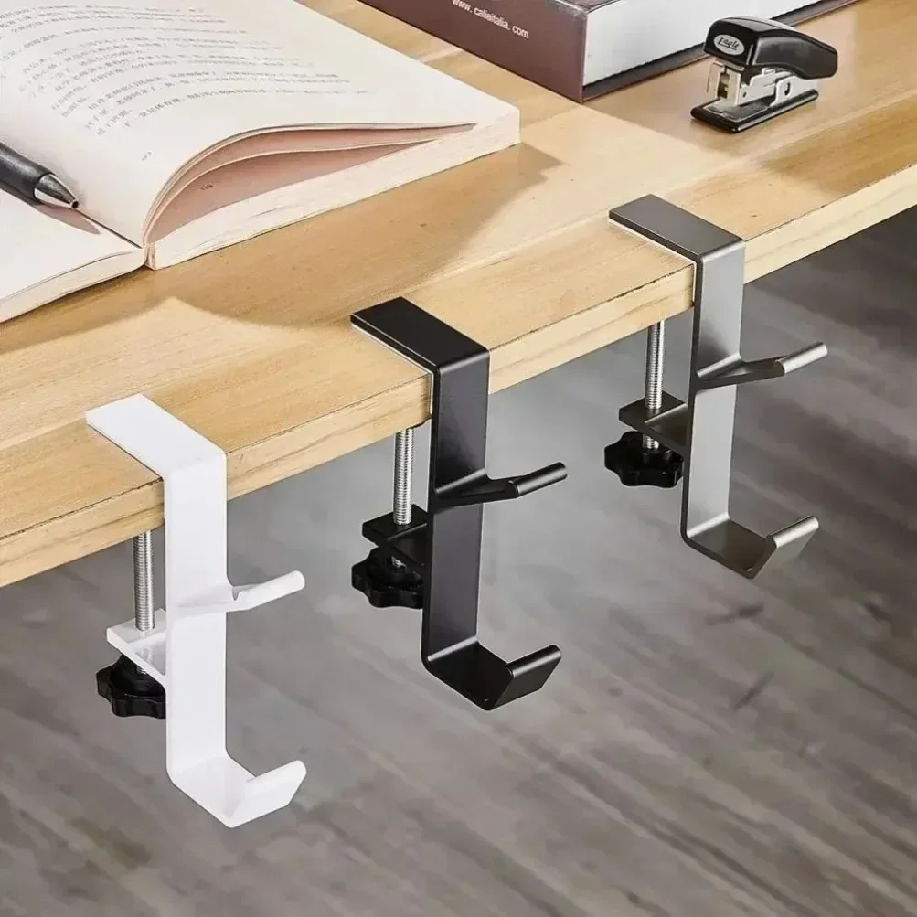 Image 5: Support de rangement multifonctionnel latéral de Table, support de casque, support à crochet universel pour sac de jeu Sony/Airpods Max, support universel