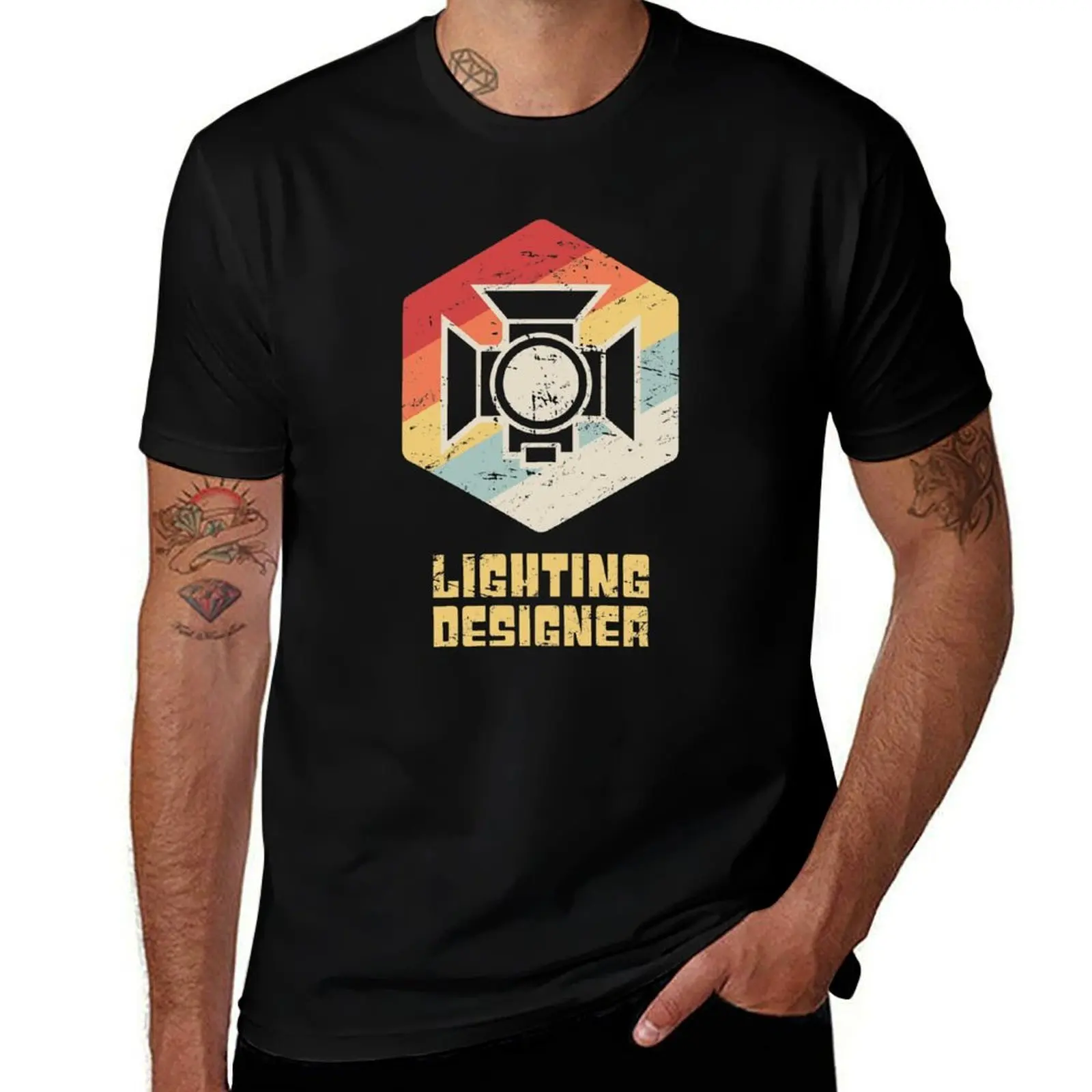 Retro Stage Lighting Designer / Funny LD T-Shirt Christmas Theme Tee Top T-Shirt