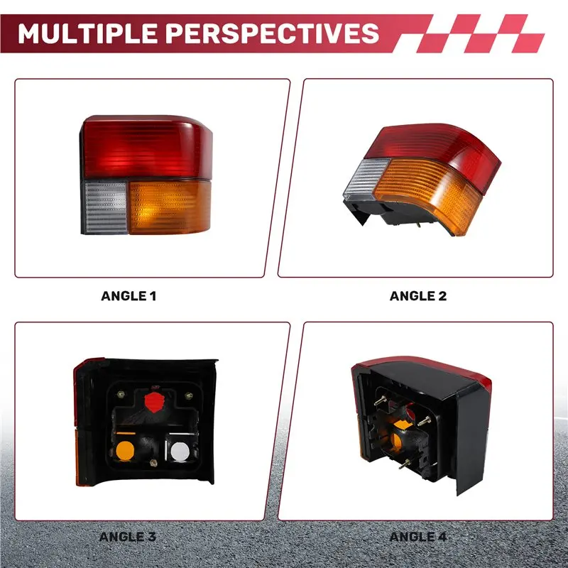 For- Transporter Caravelle T4 1990-2003 Rear Tail Light Rear Brake Lamp Housing Without Bulbs view 5