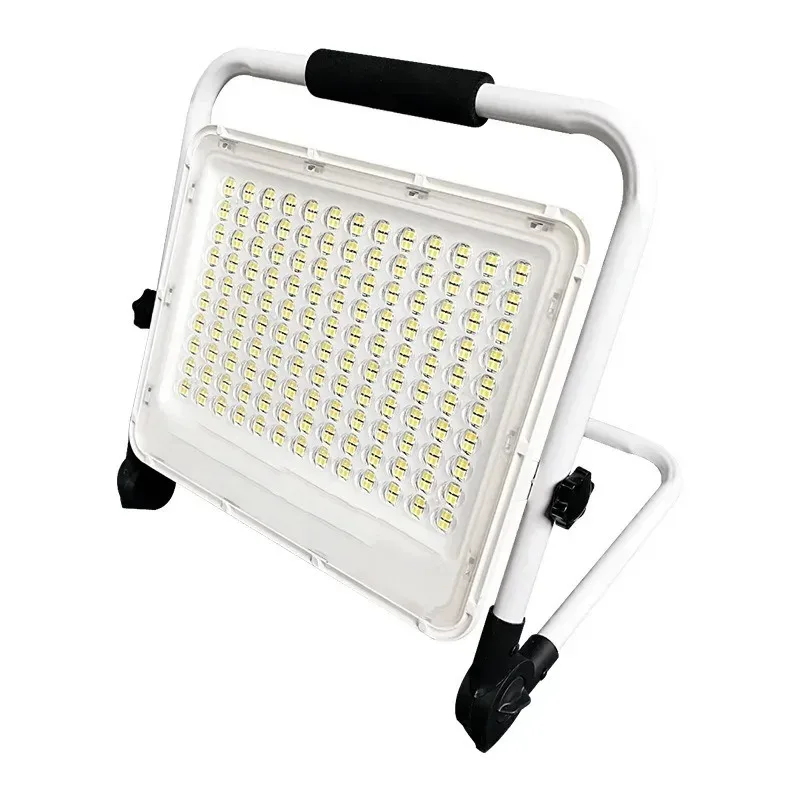 200/300W Flood Light Outdoor Portable LED Reflector Spotlight Rechargeable Floodlight Construction Camping Lamp with USB