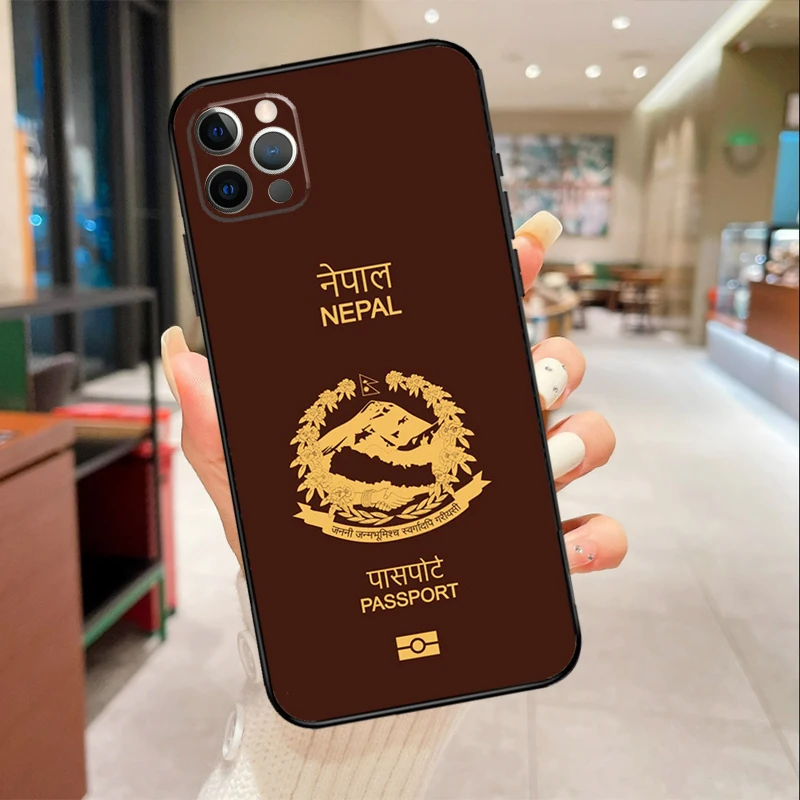 iPhone15Proネパールスマホケース Nepal Flag Phone Case For iPhone 16 15 13 11 12 14 Pro Max Mini XR
