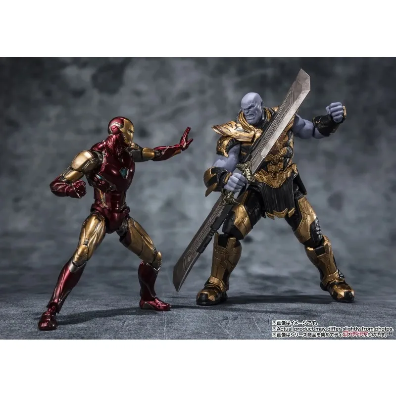 Bandai-Figurines d'action S.H.Figuarts, Thanos, Iron Man Mark 85, 5th 2023 Edition, The Extron Saga, Anime Model Toys Gifts, En stock