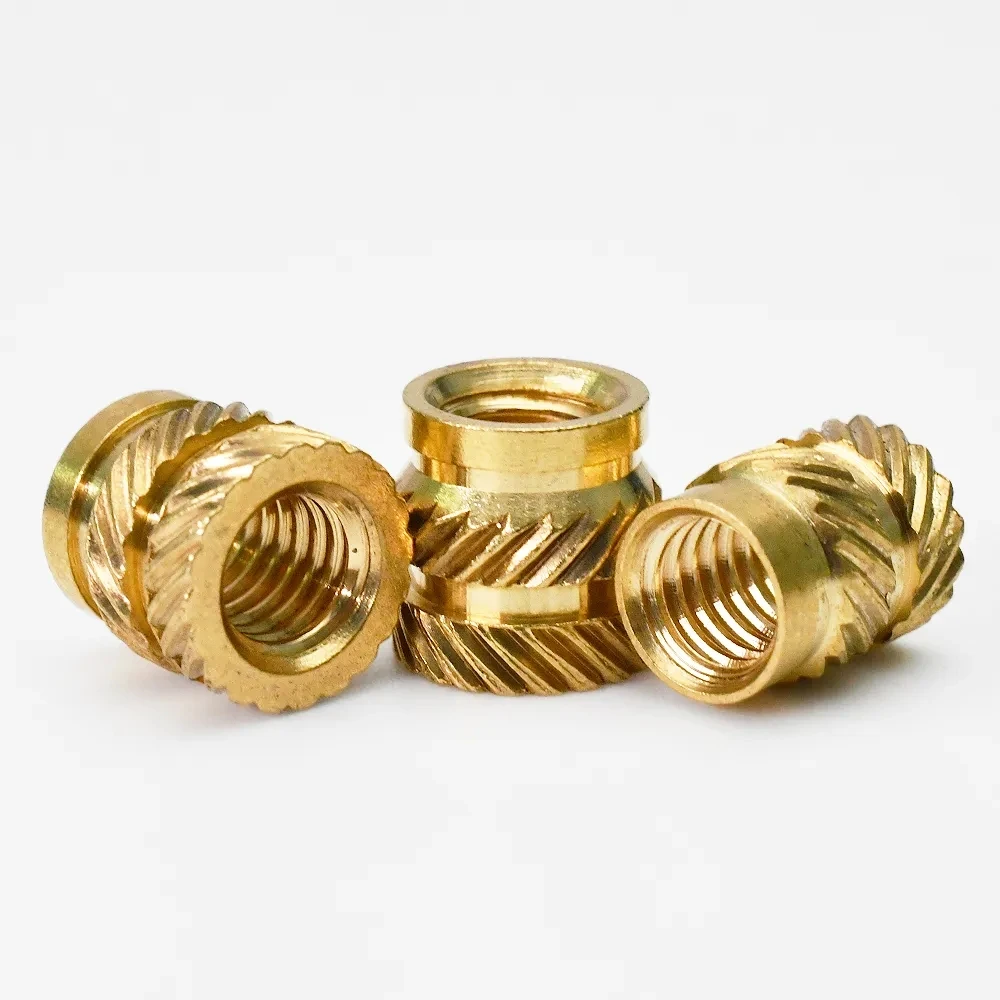 M2 M2.5 M3 M4 M5 M6 Brass Hot Melt Insert Knurled Nut Thread Heat Molding Double Twill Injection Embedment Nut For 3D Printer images - 6