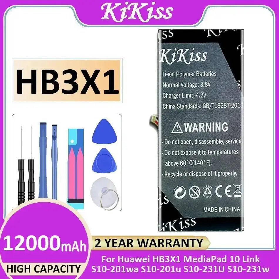 

Стабильная батарея 12000 мАч для Huawei HB3X1 Mediapad 10 Link S10-201Wa S10-201U S10-231U S10-231W надежная сменная батарея для планшета