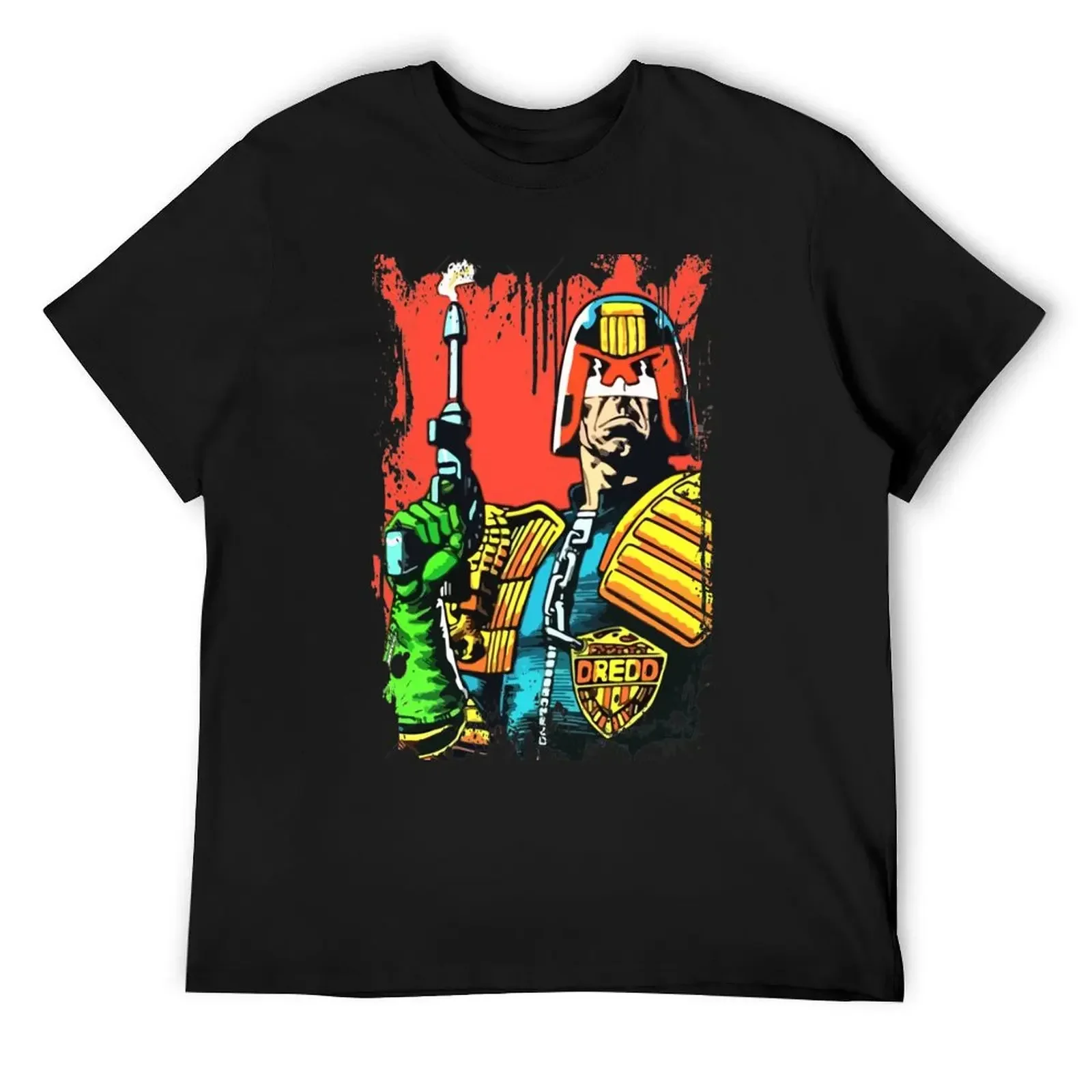 Judge dredd comic funny gift T-Shirt Personalized t-shirt cotton man t-shirts blue archive mens tall t shirts